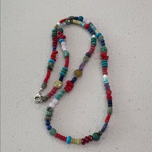 Sundance Catalog Turquoise, Coral, Lapis Etc Necklace—BEAUTIFUL!! Sterling—New!